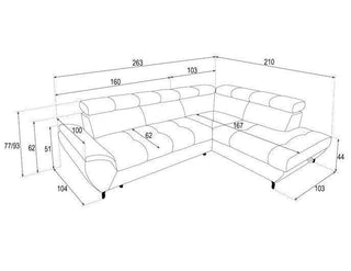 Mario Corner Sofa Bed - Msofas LTD