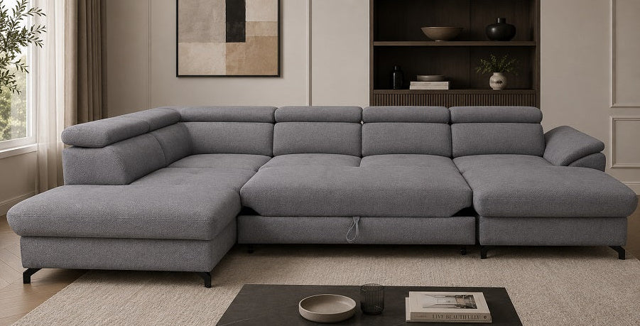 Marolla Express Delivery Narożna sofa rozkładana w kształcie litery U Kronos 22