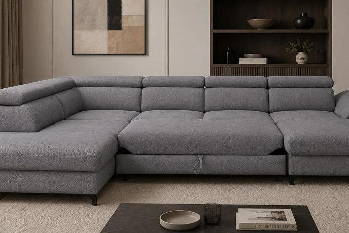 Marolla Express Delivery Narożna sofa rozkładana w kształcie litery U Kronos 22