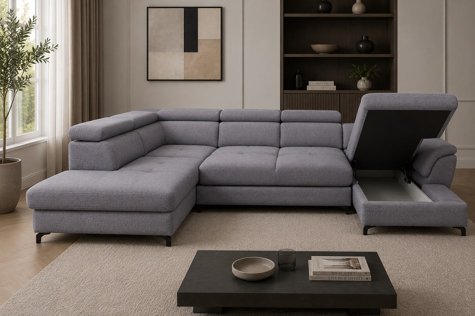 Marolla Express Delivery Narożna sofa rozkładana w kształcie litery U Kronos 22