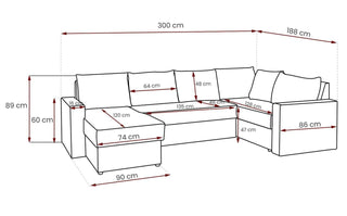 Denver Maxi Corner Sofa Bed Fast Delivery - Msofas LTD