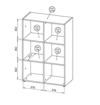 Melo Wide Open Cabinet - Msofas LTD