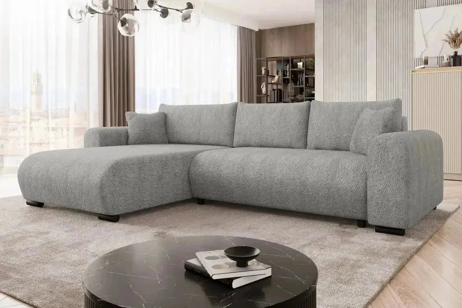 Merkos Corner Sofa Bed With Storage
