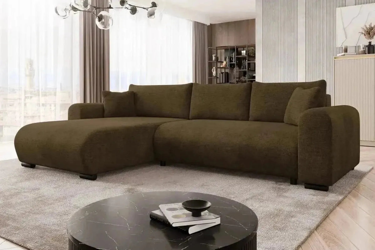 Merkos Corner Sofa Bed With Storage