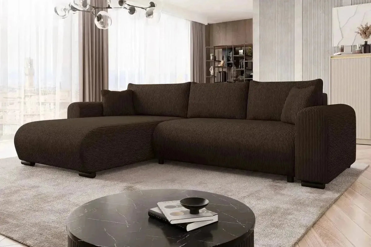 Merkos Corner Sofa Bed With Storage