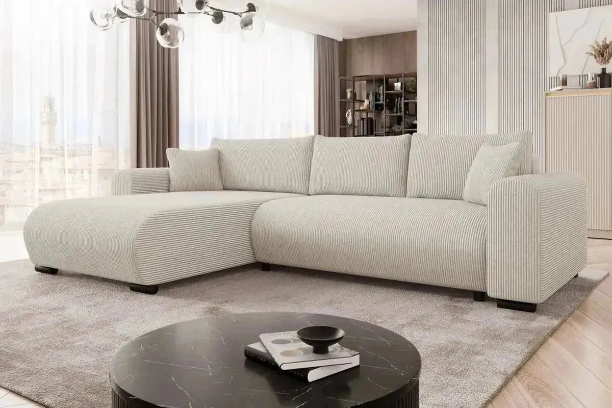 Merkos Corner Sofa Bed With Storage