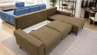Ex-Display Mingo Corner Sofa Bed With Storage Zetta 297