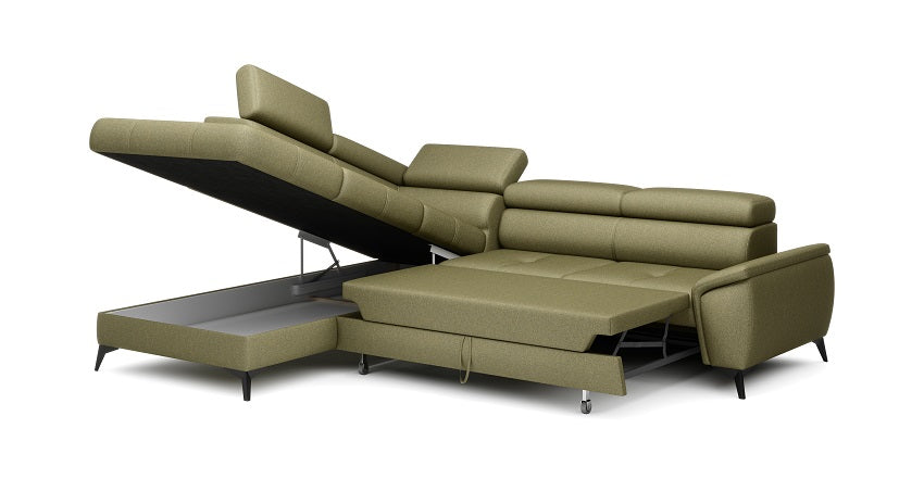 Mocca Corner Sofa Bed