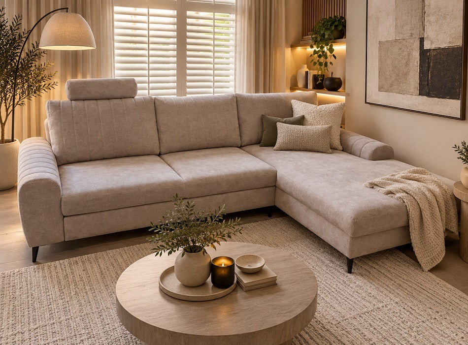 Monaco Corner Sofa Bed With Storage Zoya 01 Clearance