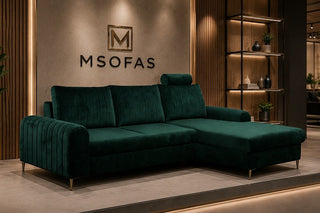 Monaco Express Delivery Corner Sofa Bed With Storage Velluto 27