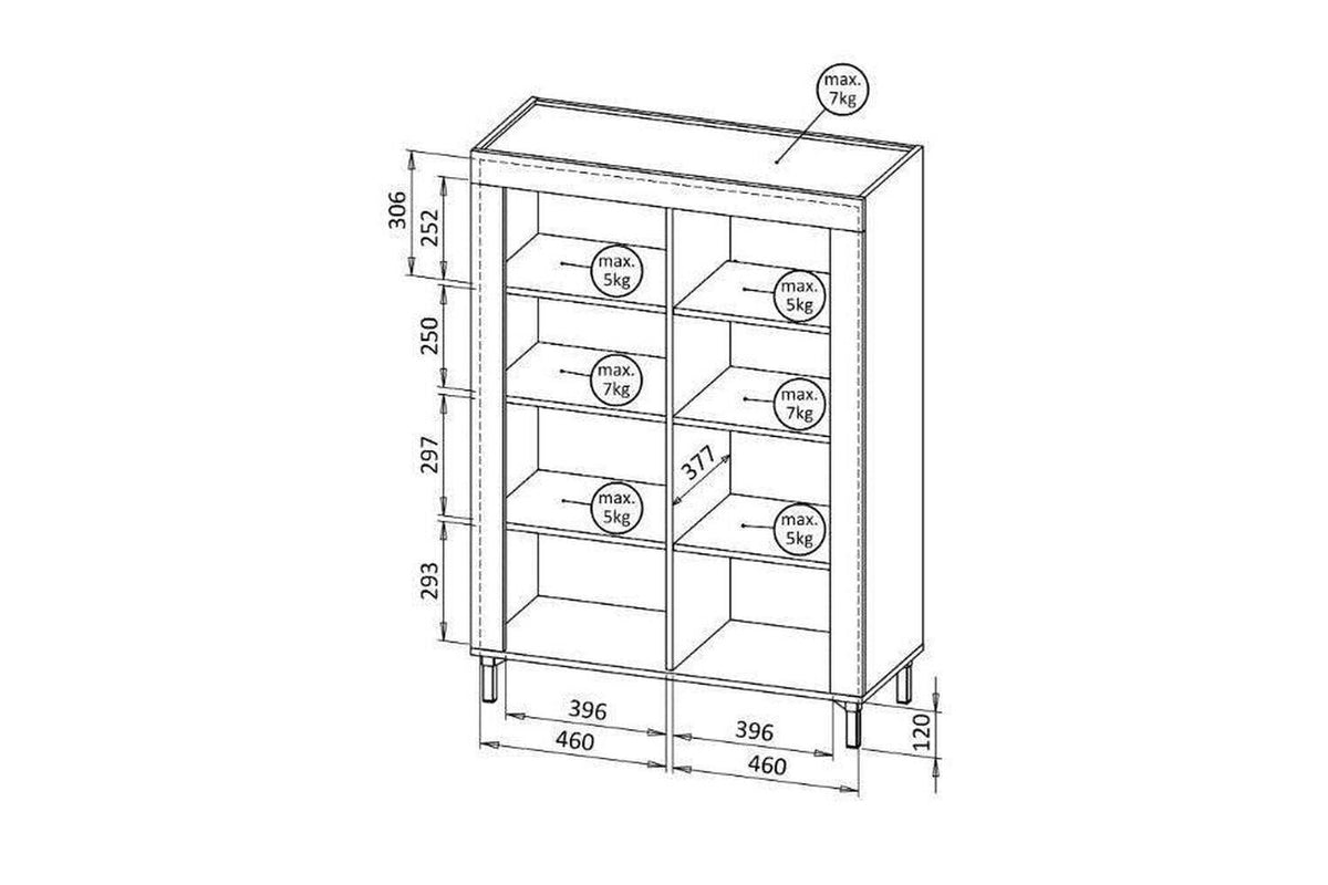 Mossa Highboard Cabinet