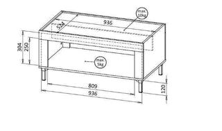 Mossa Coffee Table - Msofas LTD