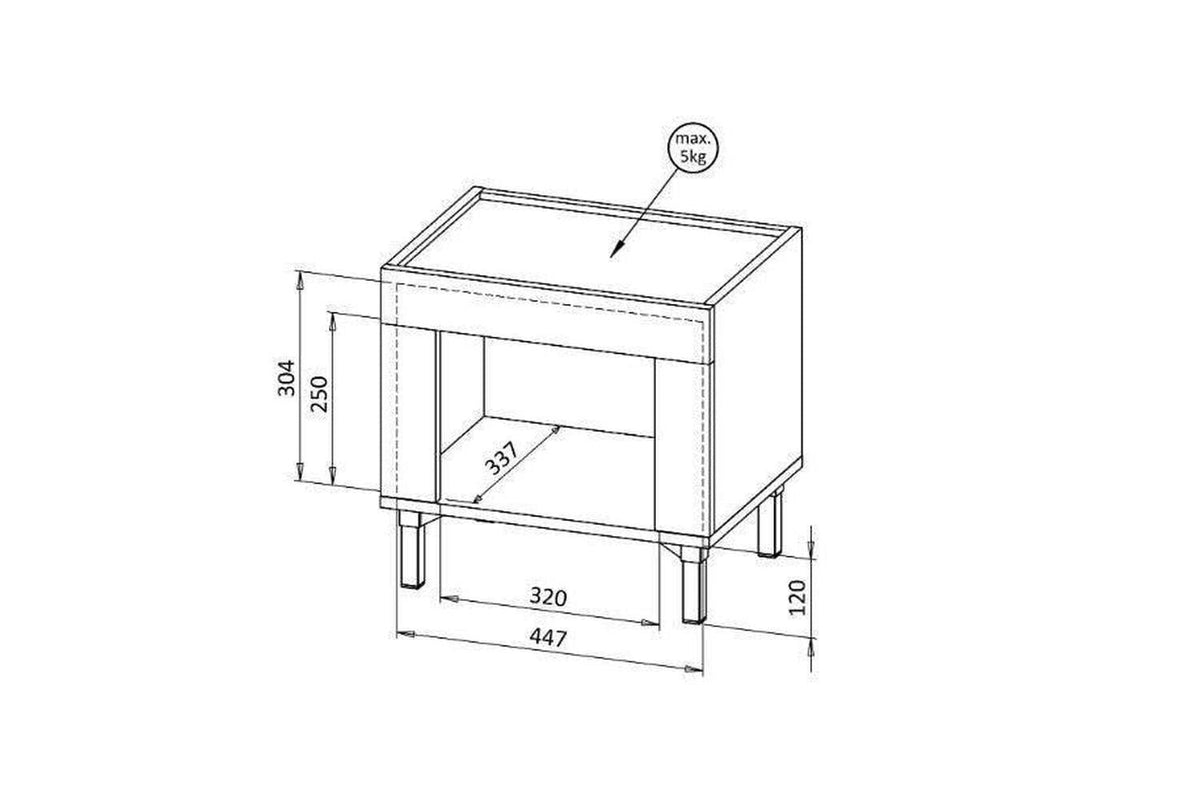 Mossa Bedside Table