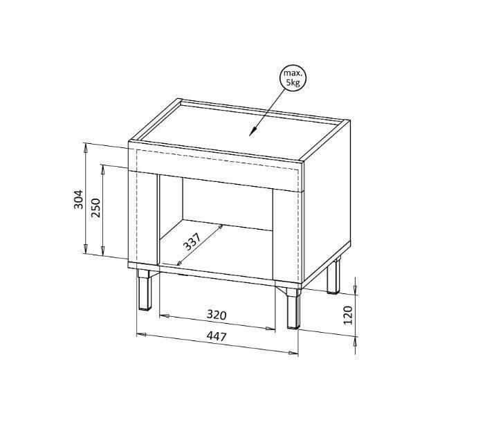 Mossa Bedside Table