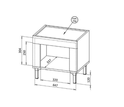 Mossa Bedside Table