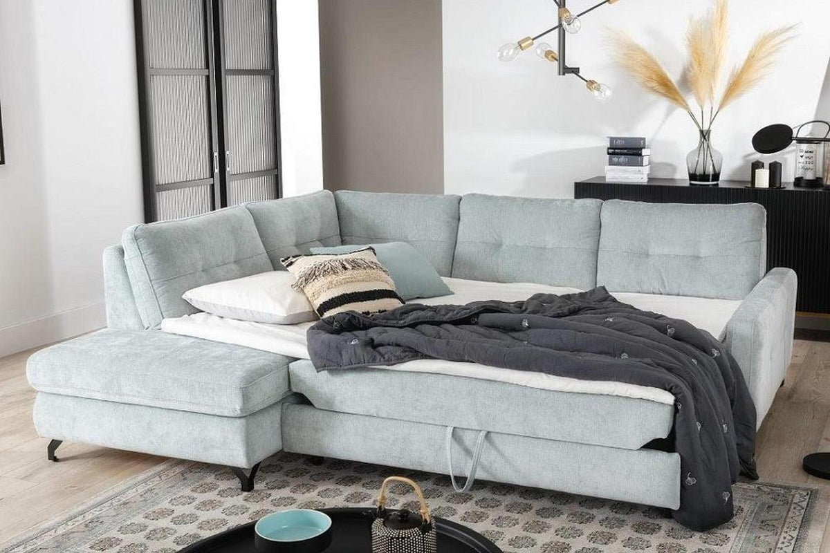 Nawe I Corner Sofa Bed With Storage