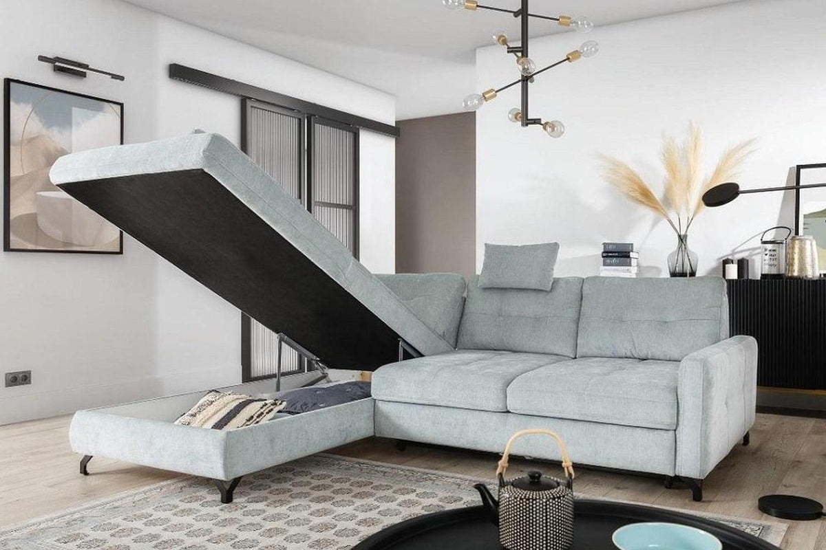 Nawe I Corner Sofa Bed With Storage