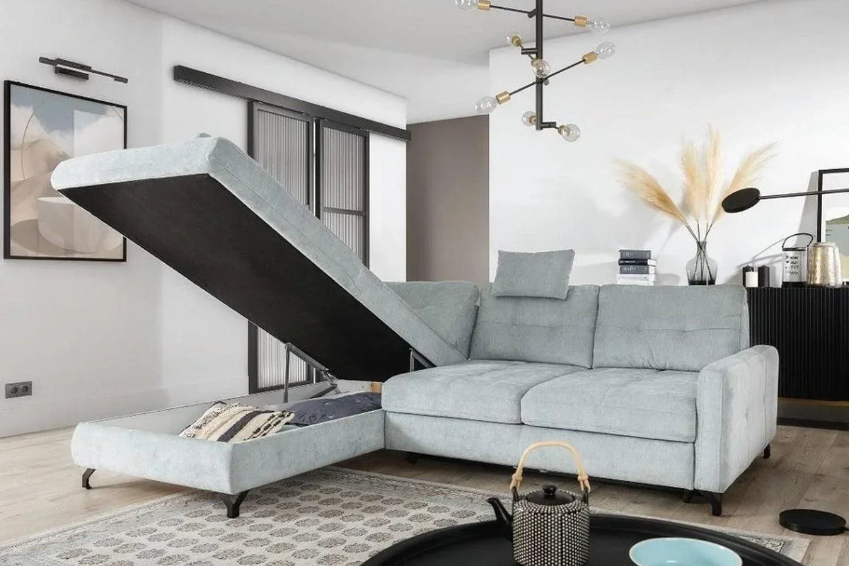Nawe I Corner Sofa Bed With Storage