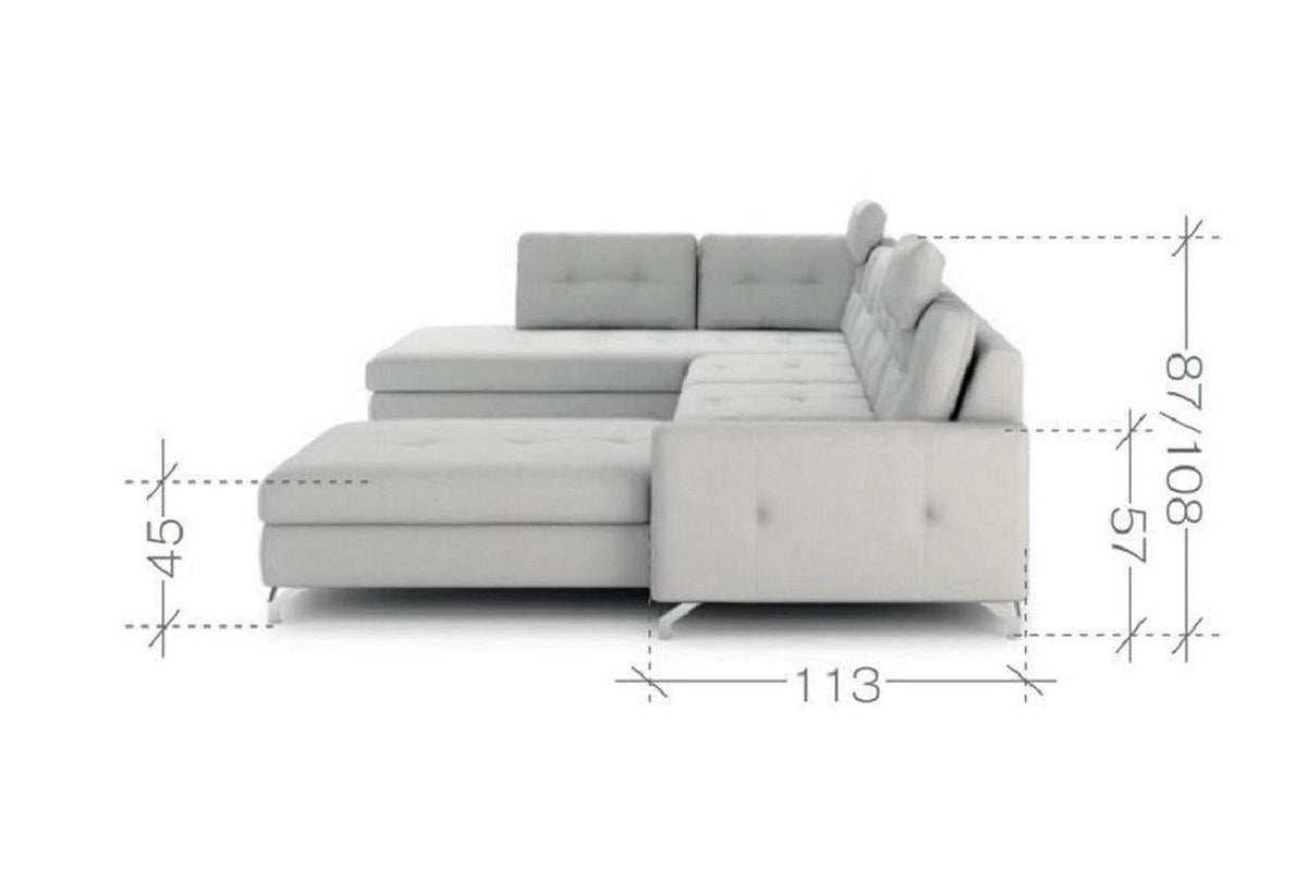 Nawe U Shape Corner Sofa Bed