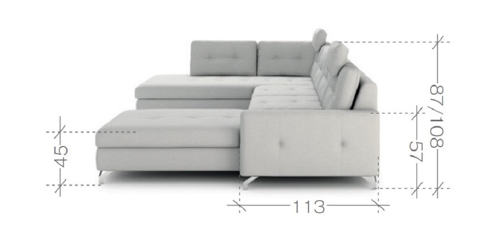 Nawe U Corner Sofa Bed