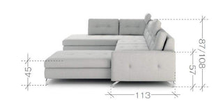 Nawe U Shape Corner Sofa Bed - Msofas LTD