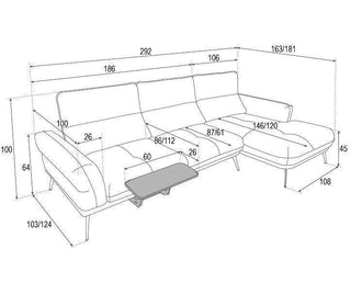 Neiva Corner Sofa Relax - Msofas LTD