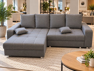 Ex-Display Nelwe Corner Sofa Bed With Storage Neve 90