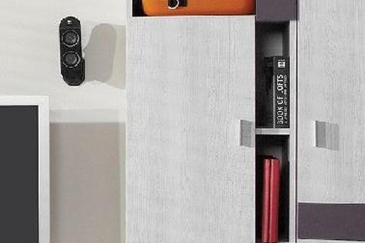 Next Express Delivery Bookcase 6 White Pine / Grey