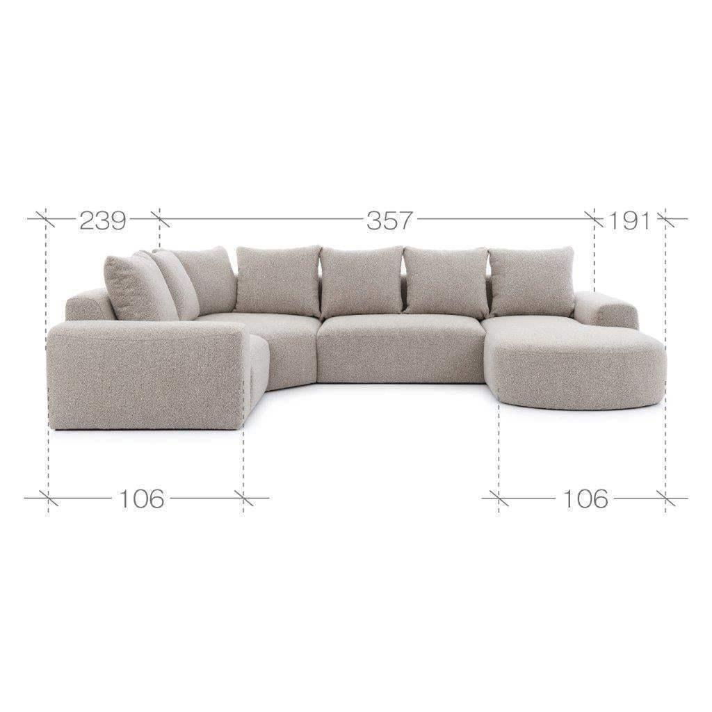 Ares XL U Shape Corner Sofa - Msofas LTD