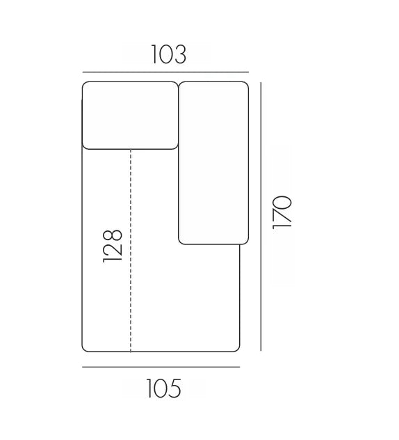 Marbella Collection - Module OBL dimensions