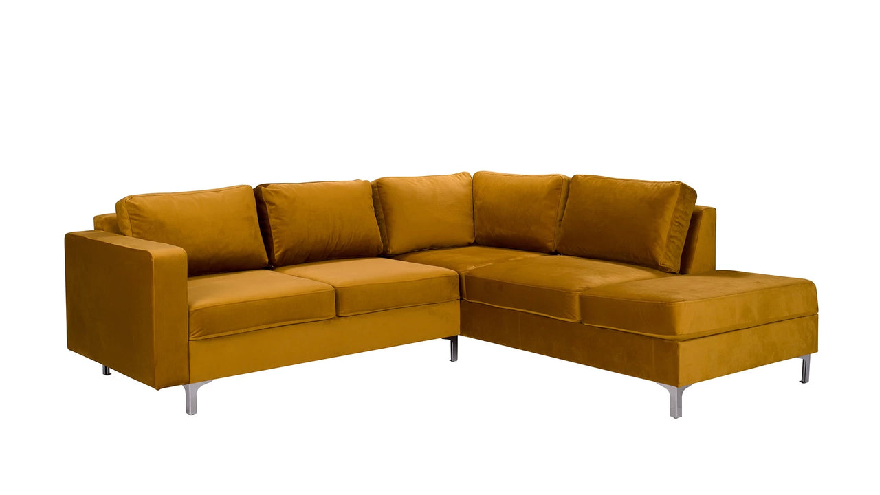 Orlando Velvet Corner Sofa