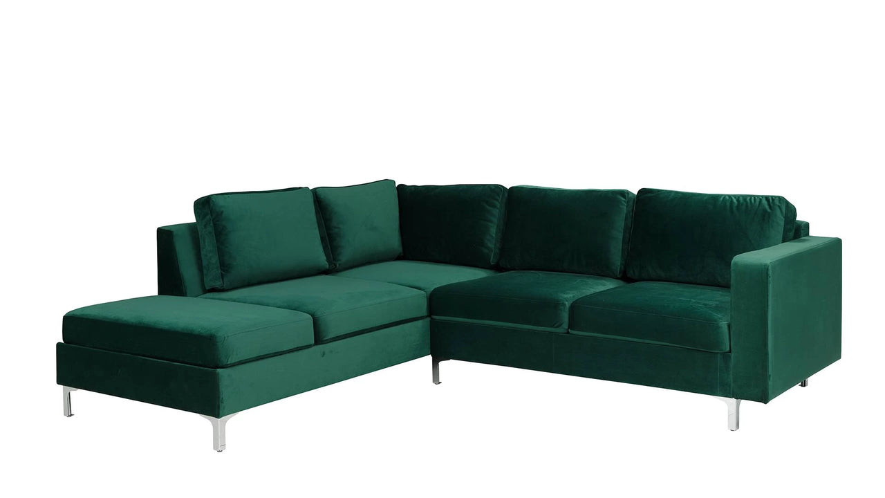 Orlando Velvet Corner Sofa