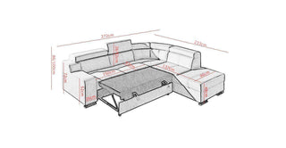 Oscar II Corner Sofa Bed - Msofas LTD