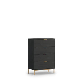 Pula Bedside Table Portland Black - Msofas LTD