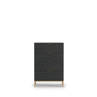 Pula Bedside Table Portland Black - Msofas LTD