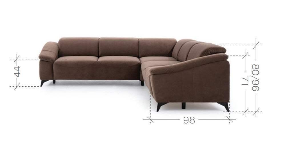 Potenza I Corner Sofa Bed With Storage dimensions