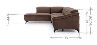 Ex-Display Potenza Corner Sofa Bed Zoya 06 - Msofas LTD