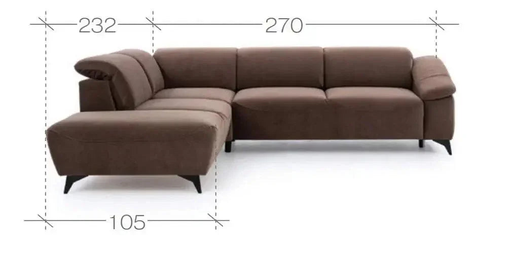 Potenza Corner Sofa Bed With Storage dimensions