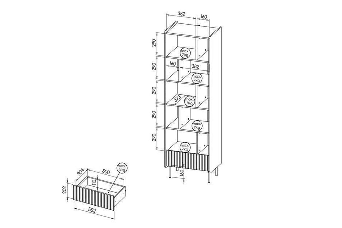Prestigo Bookcase