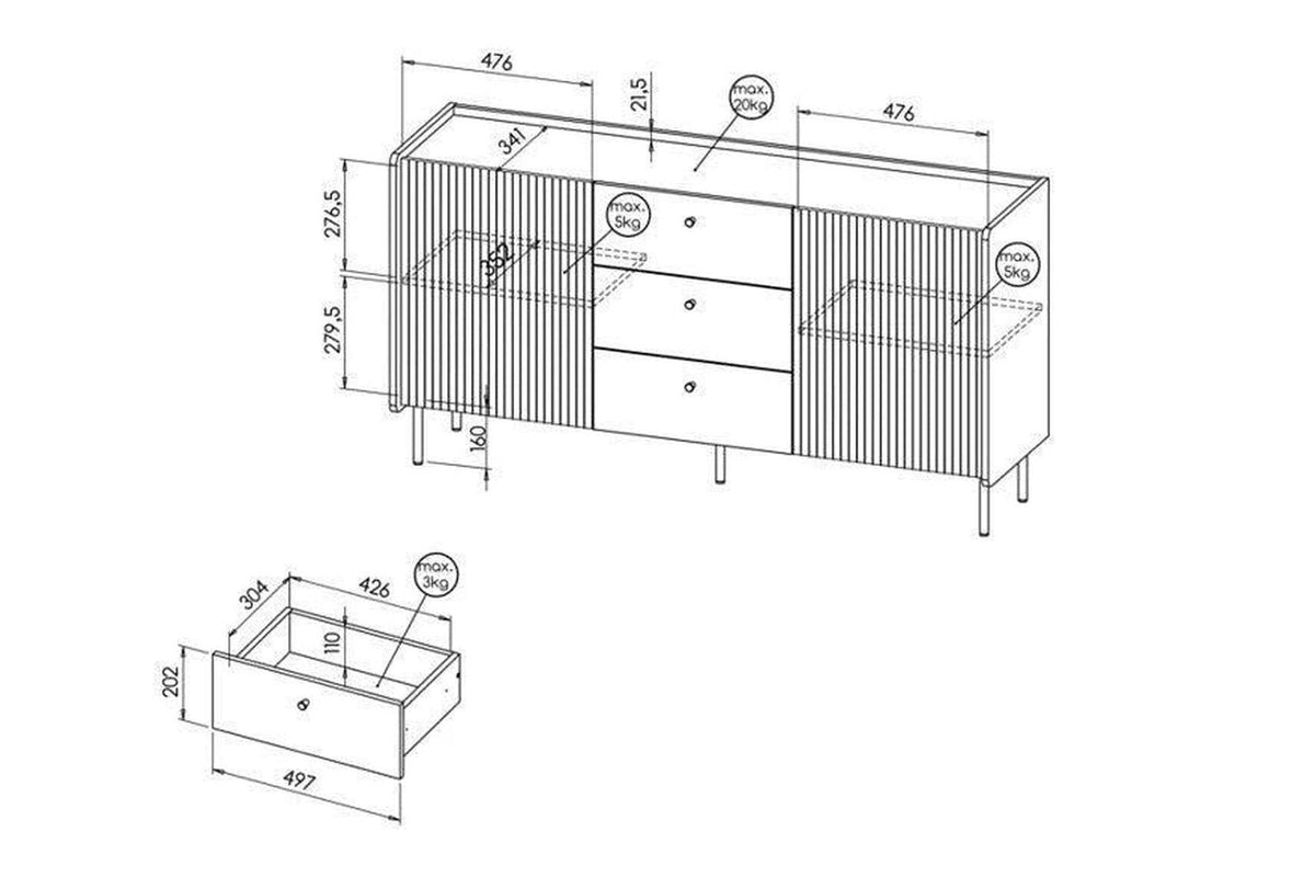Prestigo Sideboard 150