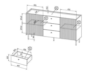 Prestigo Sideboard 150 - Msofas LTD