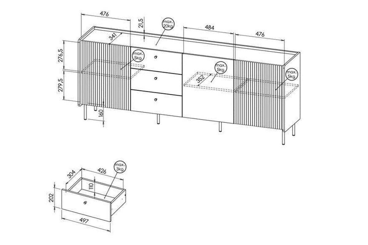 Prestigo Sideboard 200