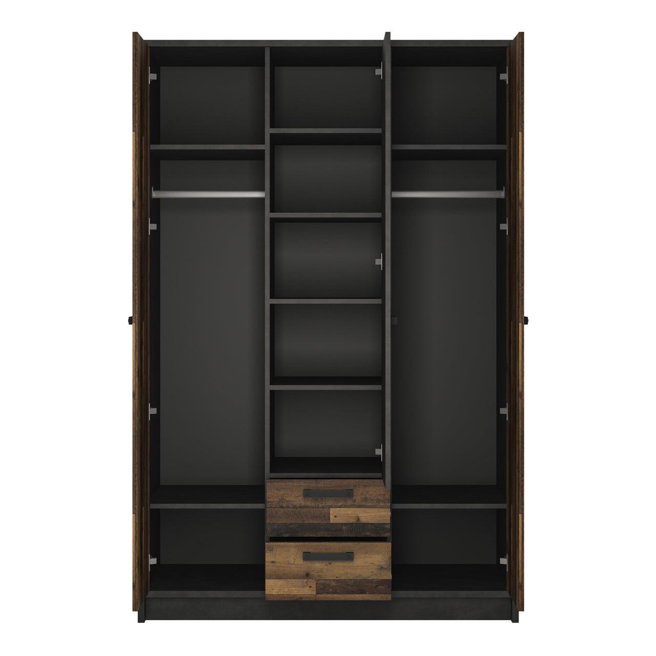 Brooklyn 3 Door Wardrobe with 2 Drawers