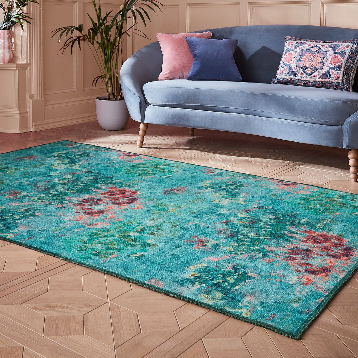 Clarke & Clarke Fiore Washable Rug