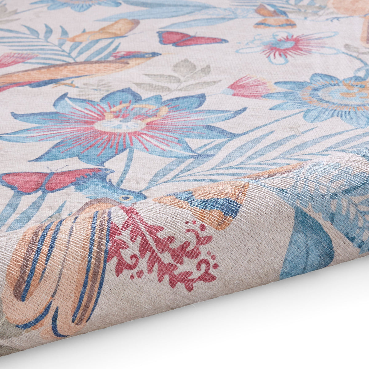 Amaya Tropical Birds Washable Rug