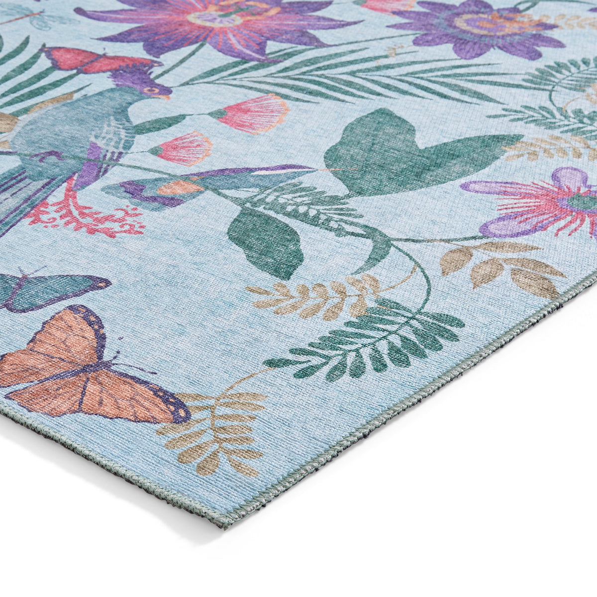 Amaya Tropical Birds Washable Rug