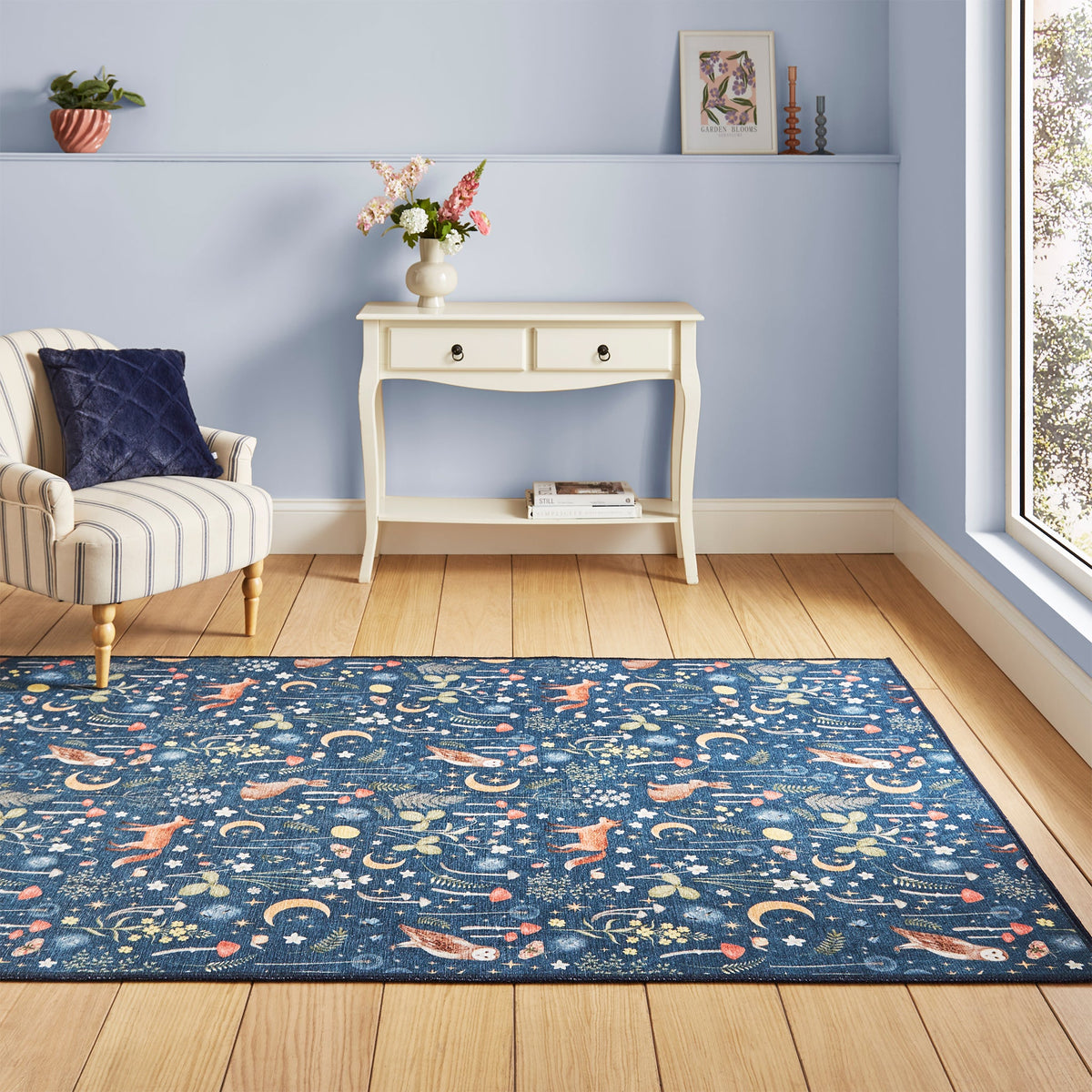 Twilight Animals Washable Rug
