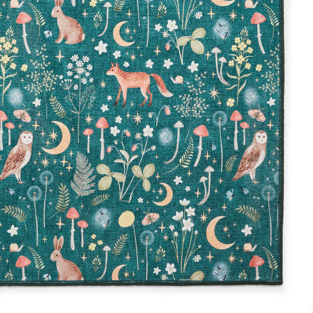 Twilight Animals Washable Rug