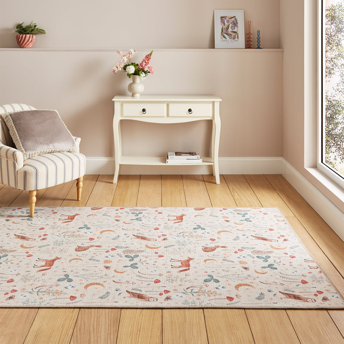 Twilight Animals Washable Rug