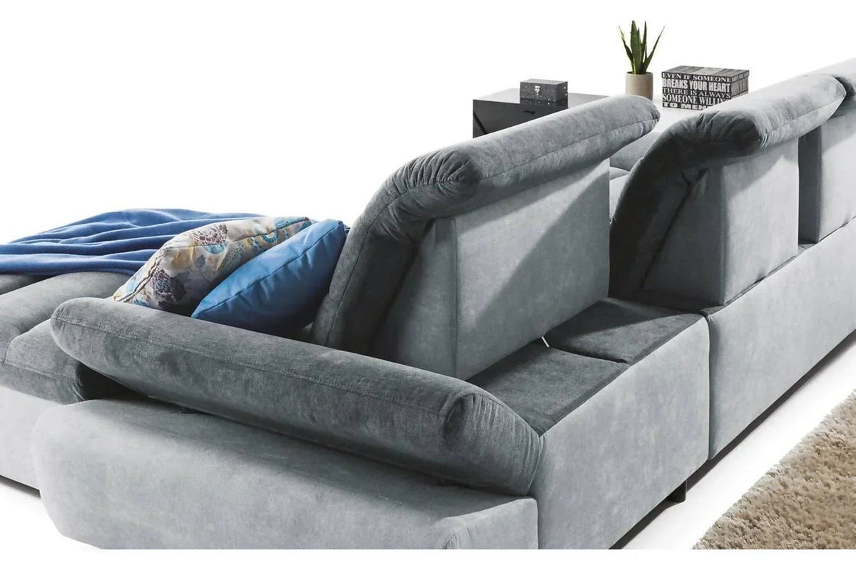 Roman II Corner Sofa Bed With Storage Milton 14/Kronos 07